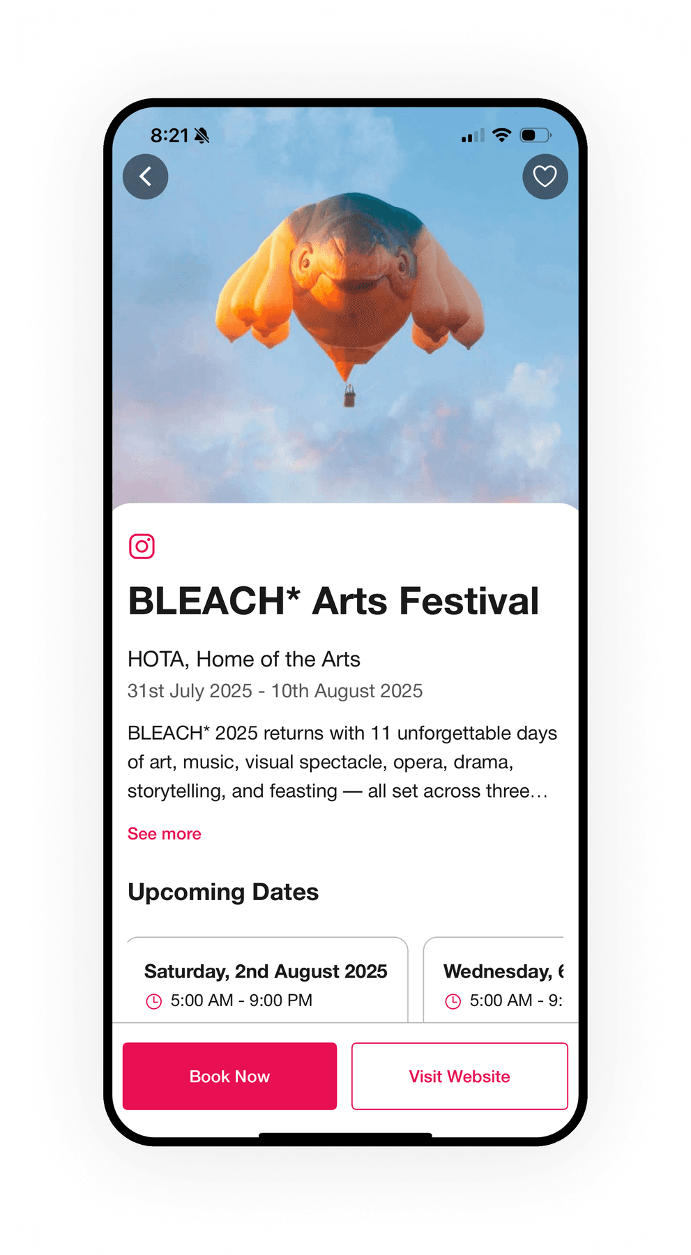 Experience Gold Coast BLEACH Arts Festival event detail
