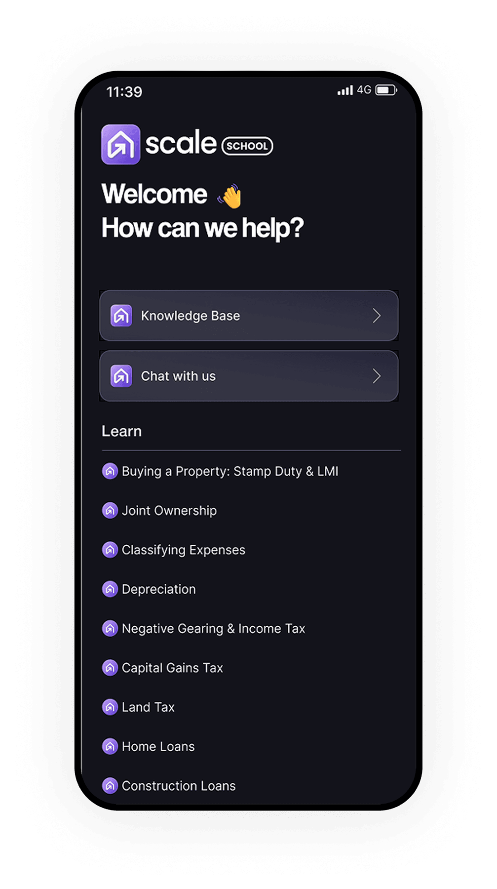 ScaleApp School knowledge base and learning hub
